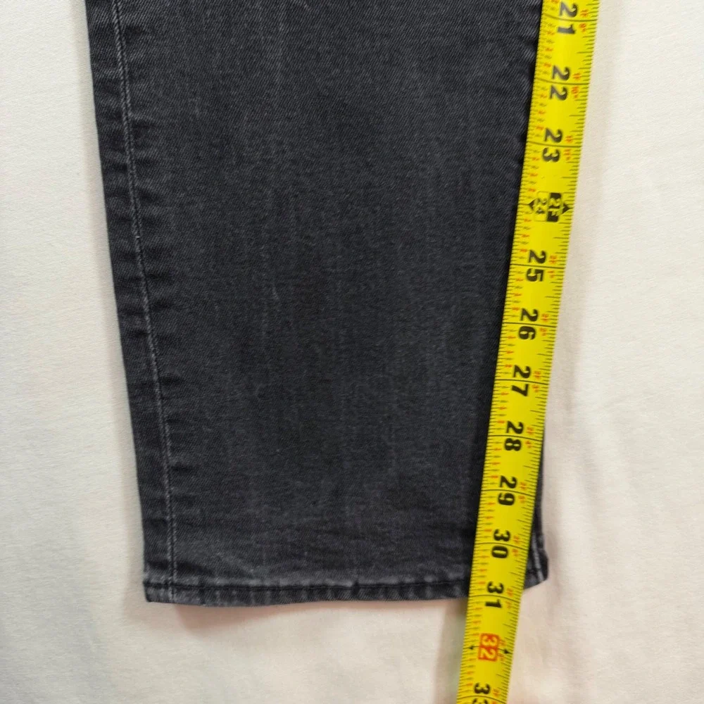 Levi's 514 Slim Straight Jeans Mens 36x31 Washed‎ Black Charcoal Stretch Denim